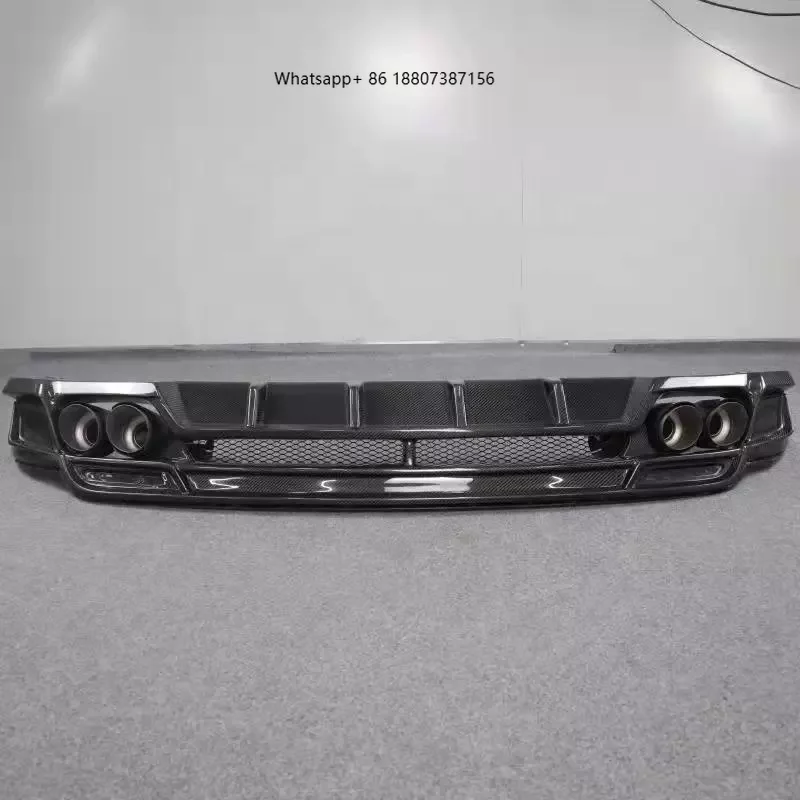 

Высококачественный карбоновый задний диффузор с выхлопной насадкой для J E Pace, идеальная совместимость 2017-2019