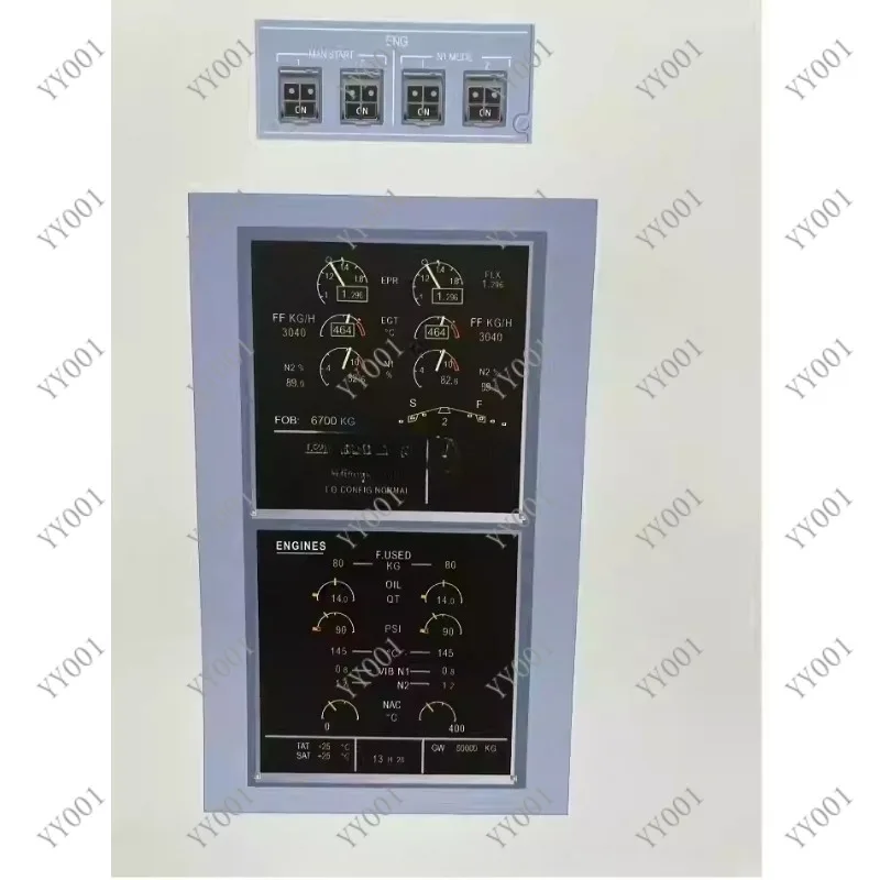 A320 Simulator Cockpit Map Training Wall Chart 91×63.6CM for Flight Training