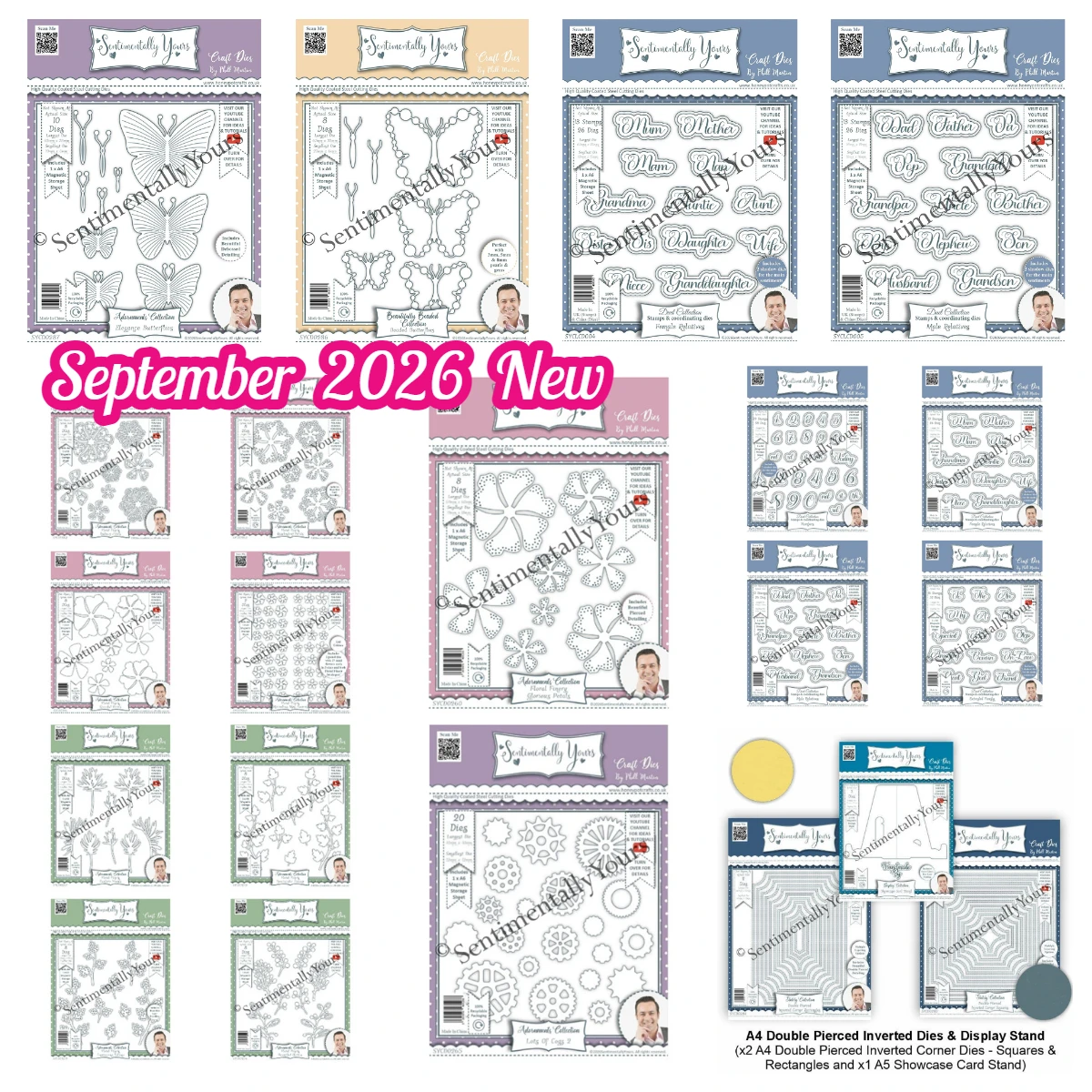 September 2026 New Sentimentally Yours Elegance Butterflies Stamps Cutting Dies Scrapbook Journal Handmade Card Making DIY Craft