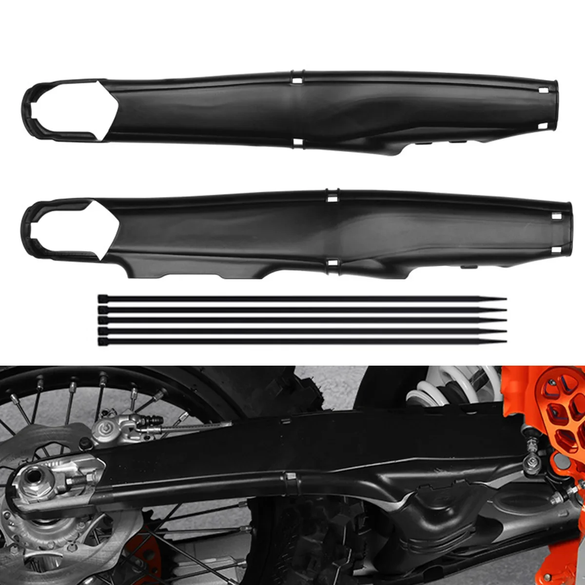 

Motorcycle Swingarm Swing Arm Protector Cover For KTM EXC-F EXC XC-W XCW-F 150 250 300 350 450 NEW 2024 Enduro Dirt Pit Bike