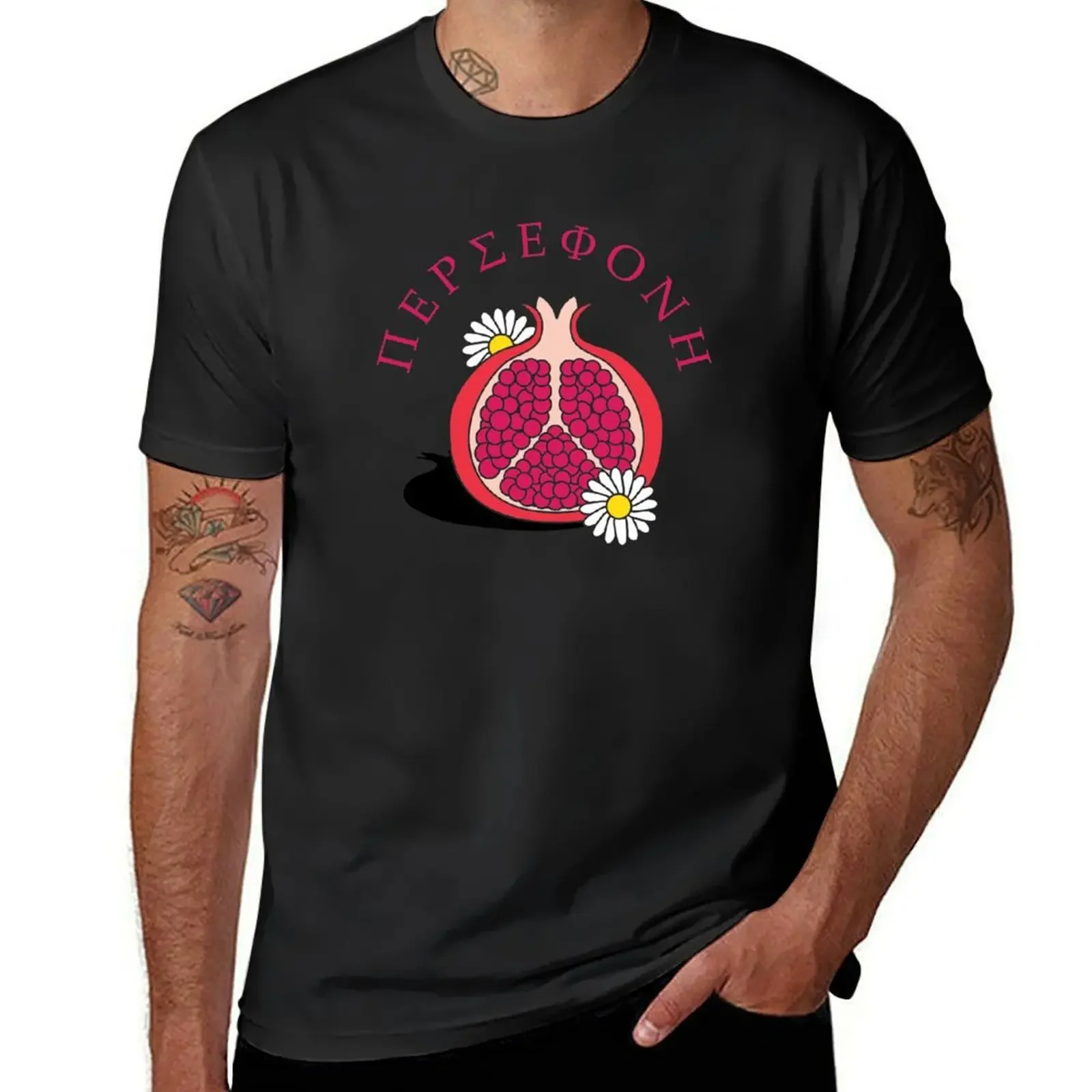 

Sublime Oversizeds Summer Clothes Plain White T Shirts Men Persephone Pomegranate Greek Goddess Design T-Shirt Summer tops new