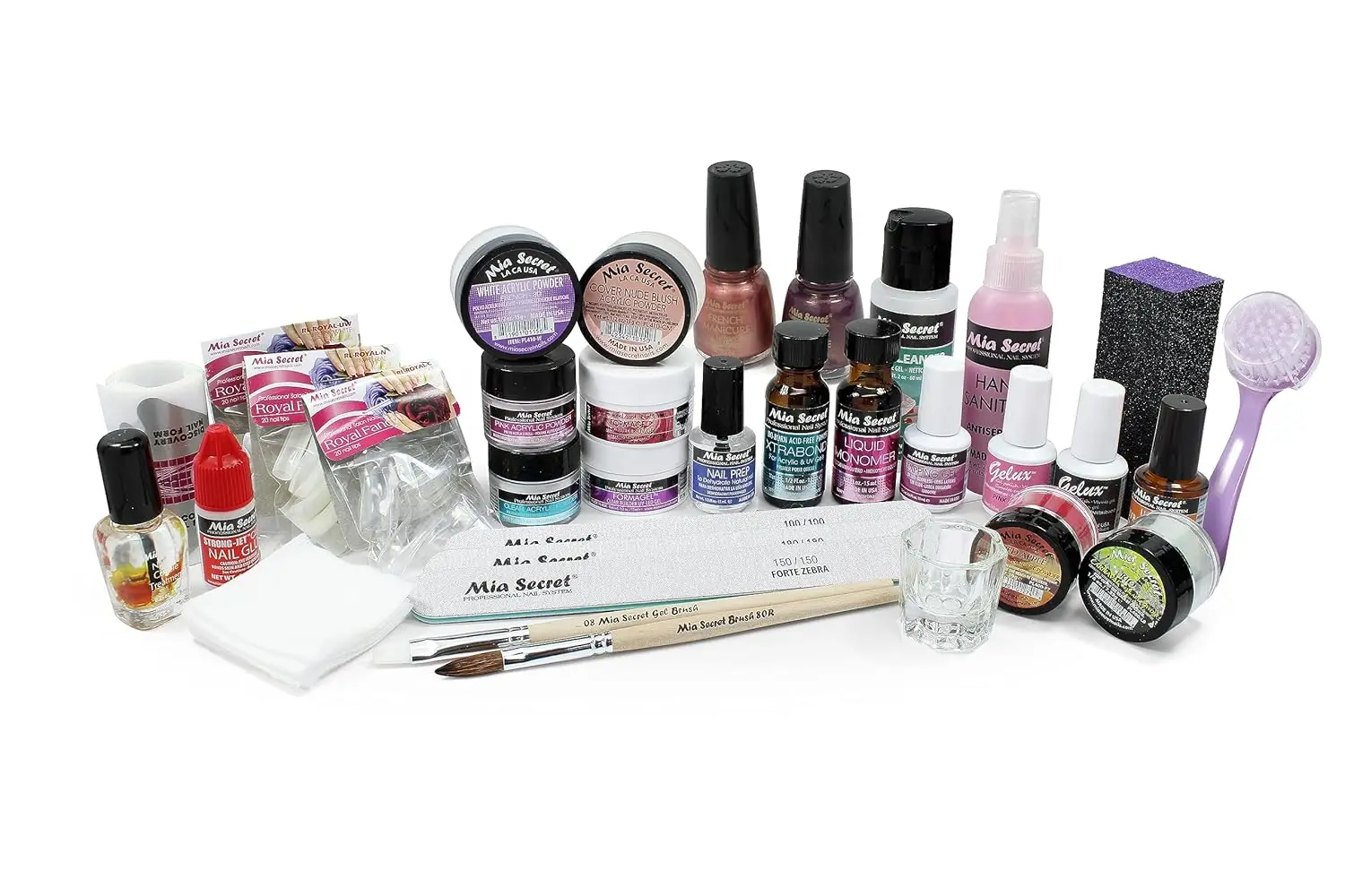 Profesjonalny zestaw do paznokci do akrylu, żelu, dipu i dla początkujących - łatwy w użyciu zestaw o jakości salonowej