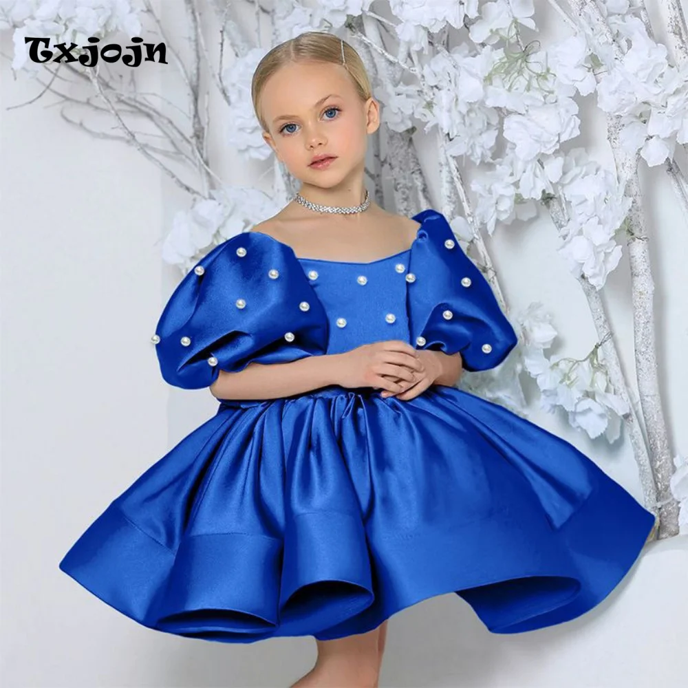 Baby Girl Formal Dress 1-14 Years Old Girl's Beaded Princess Dress Birthday Dress Wedding Dress Flower Girl Show Dress Ball Gown