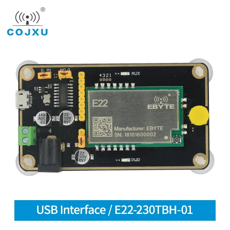 

USB to TTL Test Board 30dBm 230MHz E22-230TBH-01 FEC IoT Wireless Transceiver Module