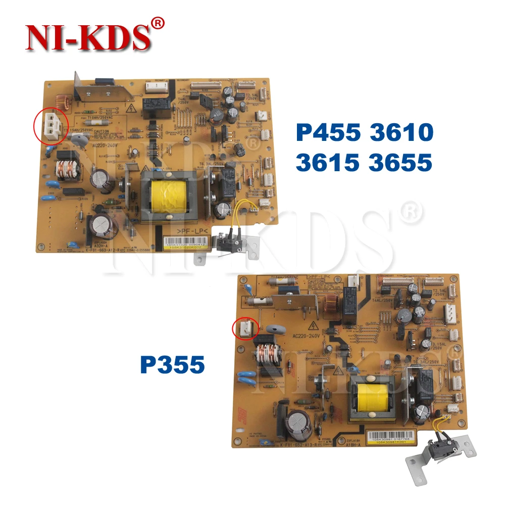 

105K31020 Low Voltage Power Supply Board 220V for Xerox DocuPrint 455 P455 M455 3610 3615 P355 M355 355 P355df 105K30981 LVPS