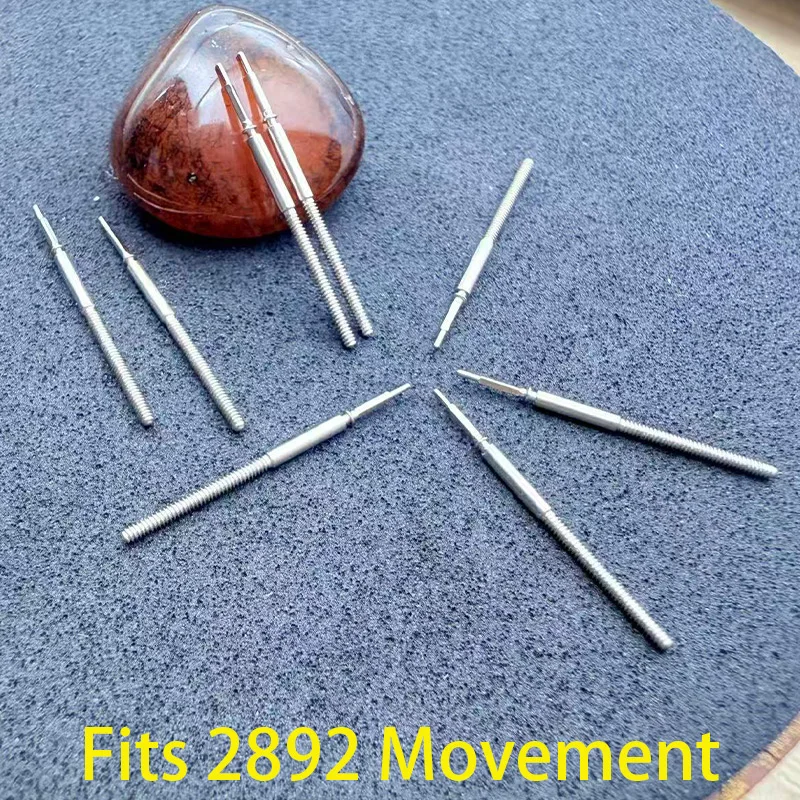 2pcs/4pcs 2892 Stem Movement Watch Steel Stem Crown Kit Watch Parts For 2892 Movement Watch Stem Spare Replacement Parts