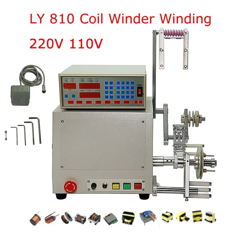 LY 810 810S Winder High Quality New Computer Transformer C Automatic Coil Winding Machine for 0.03-1.2mm Wire 220V/110V 400W