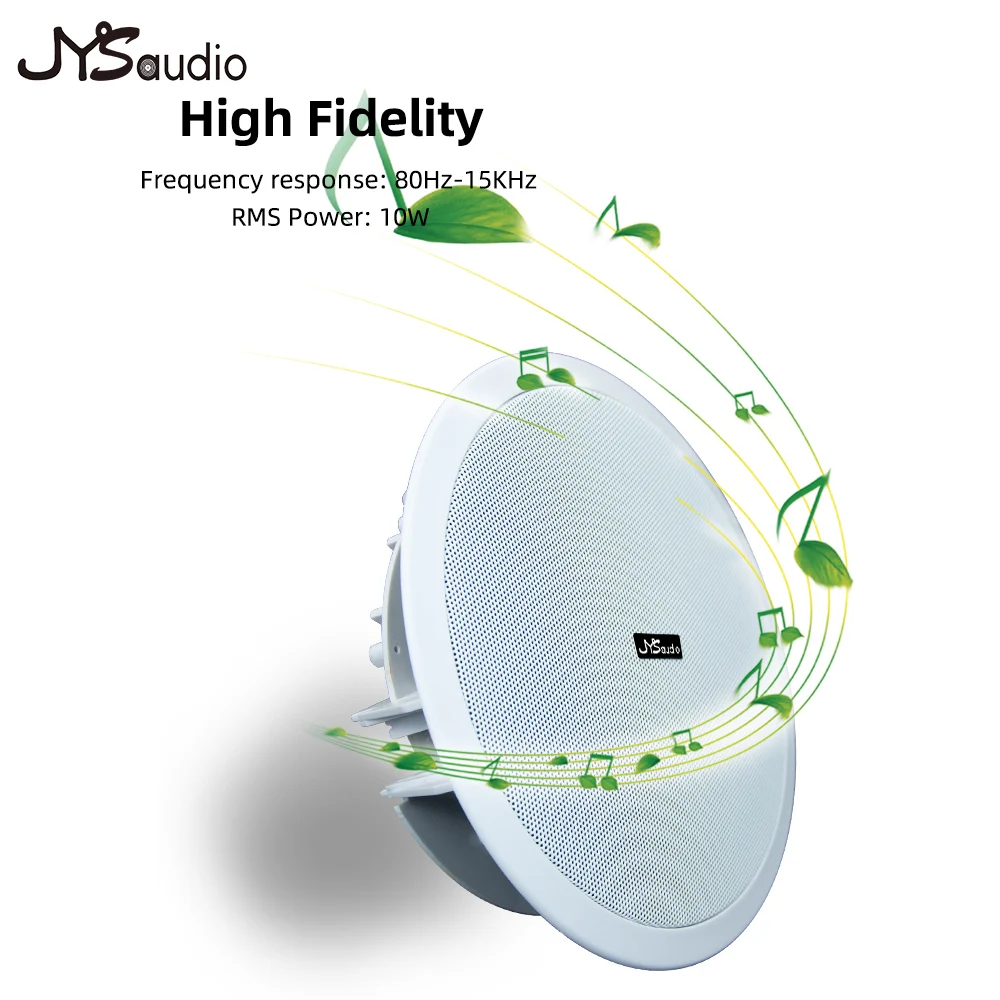 8 Polegada coaxial teto alto-falante amplificador gama completa alto-falante 360 som surround alta sensibilidade alimentado alto-falantes pa sistema