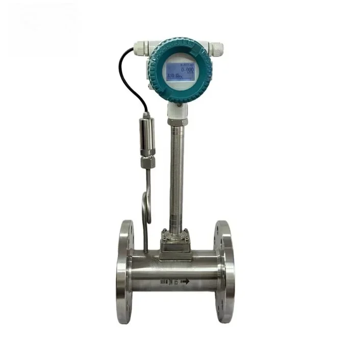 DN100mm Low-Flow Lug Vortex Flowmeter for Air Vapor System Measurement 4-20mA RS485