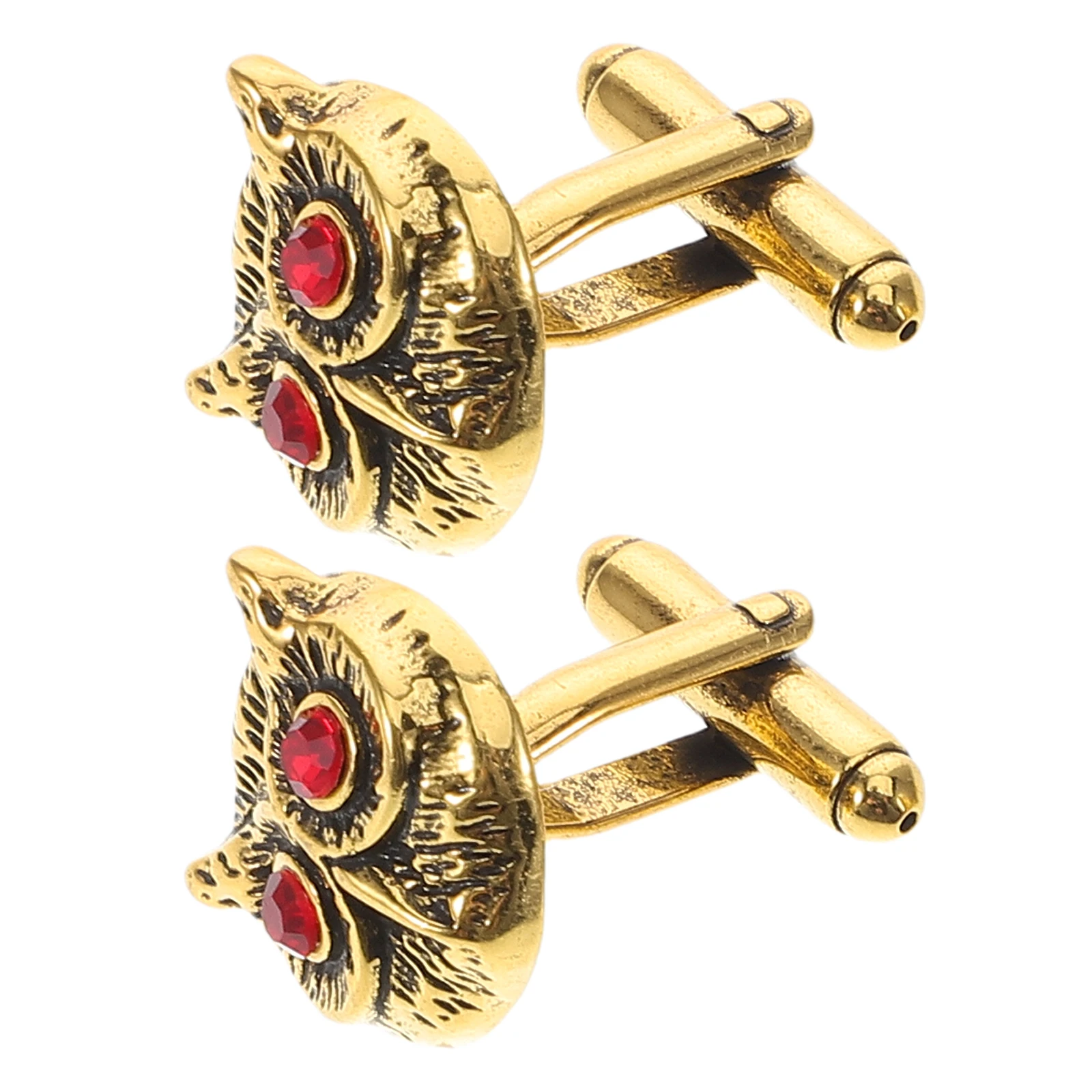 

French Shirt Cufflinks Owl Shaped Alloy Business Suit Tuxedo Mens Jewelry Accessories Vintage Design Elegant Occasions