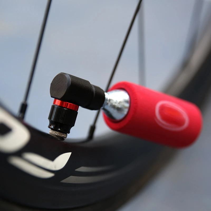 

1PC Bicycle CO2 Inflation Nozzle American Nozzle Inflation Head Mountain Bike Road Bike Express Inflation Bicycle Carbon