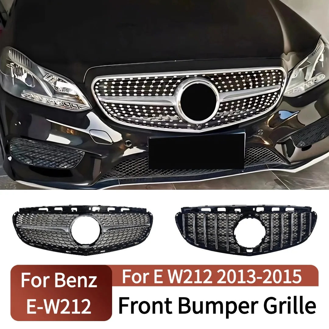

Front Inlet Grille Bumper Grill Tuning Accessories For Mercedes Benz E class W212 2013-2015 E260 E300 E350 E200 Stars GT Style