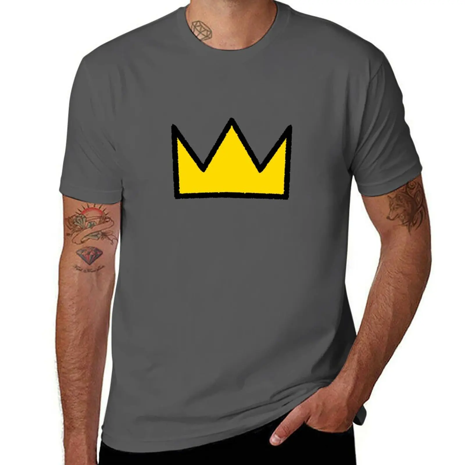 

Yellow Crown Sweater T-Shirt valentines clothes graphics anime t shirts designer t shirt men
