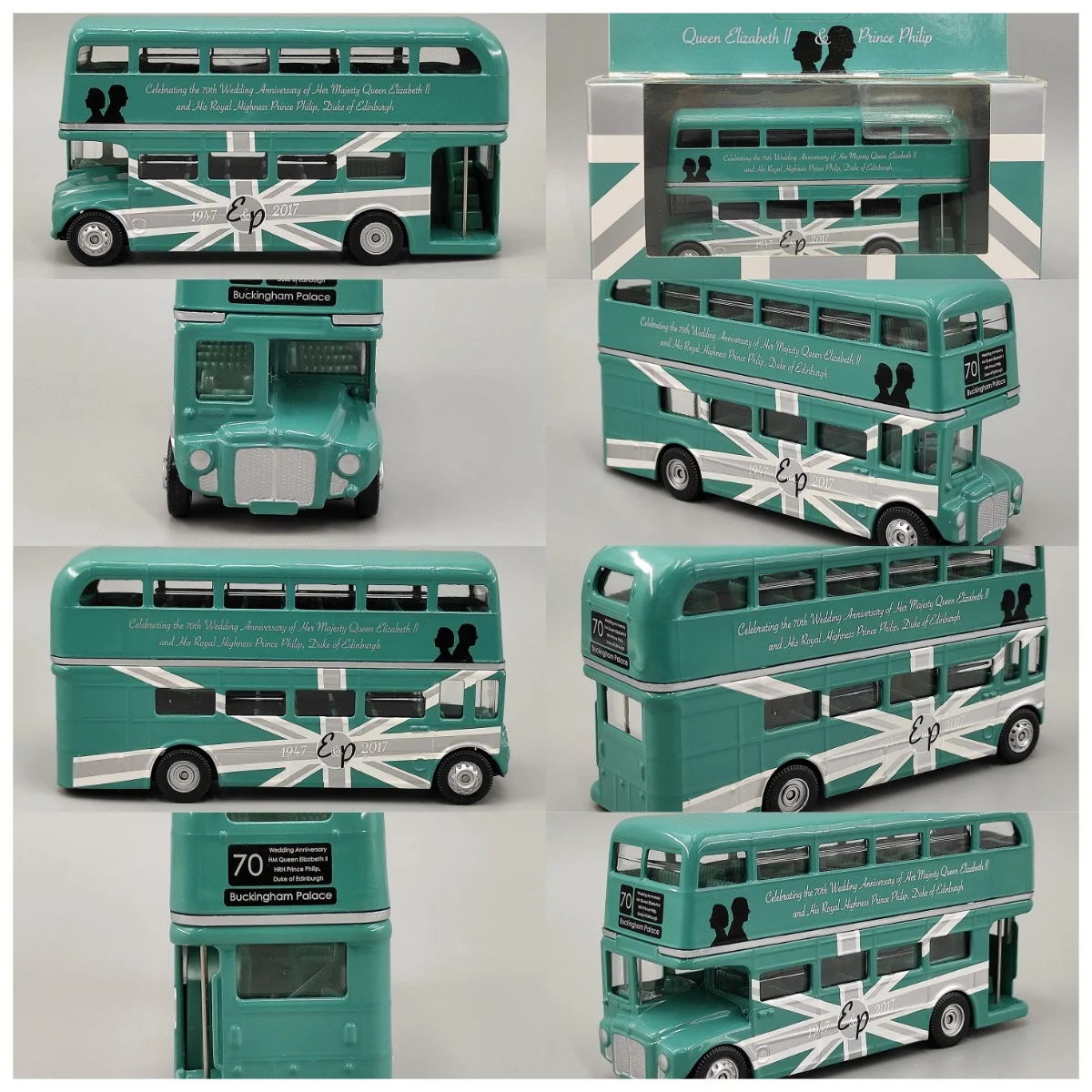 Diecast CORGI Wedding Commemorative Double-decker Bus Alloy Car Model