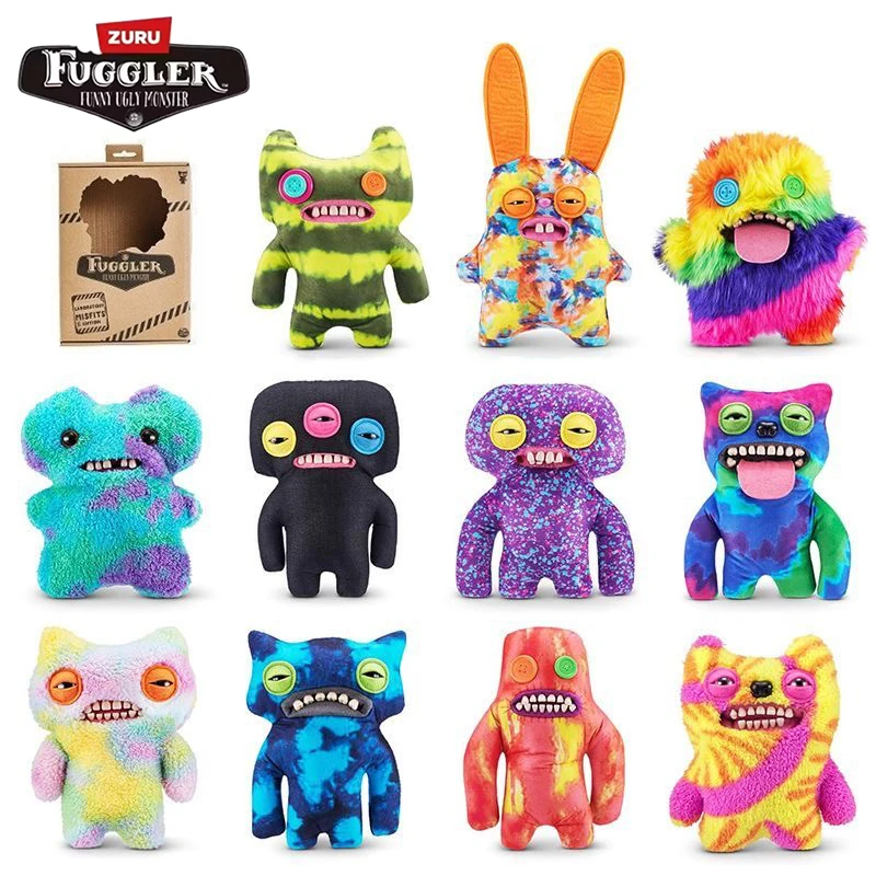 Fuggler Laboratory Series Soft Plush Doll Funny Ugly Cute Teeth Monster Toys 22cm Cartoon Figures Chlidren Christmas Trend Gifts