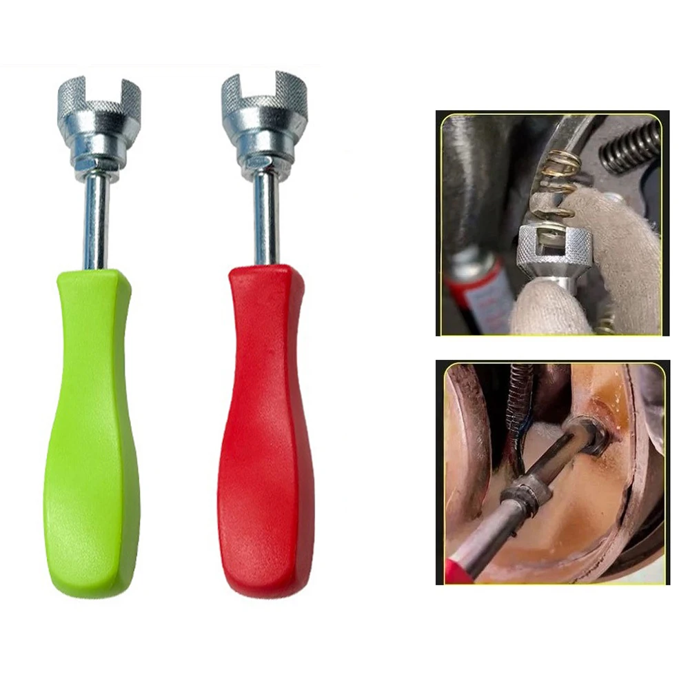 Auto Drum Brake Repair Tool 2pcs Spring Compressor For Rear Shoe Washer Removal Installation Kit Car Truck Motorcycle Workshop