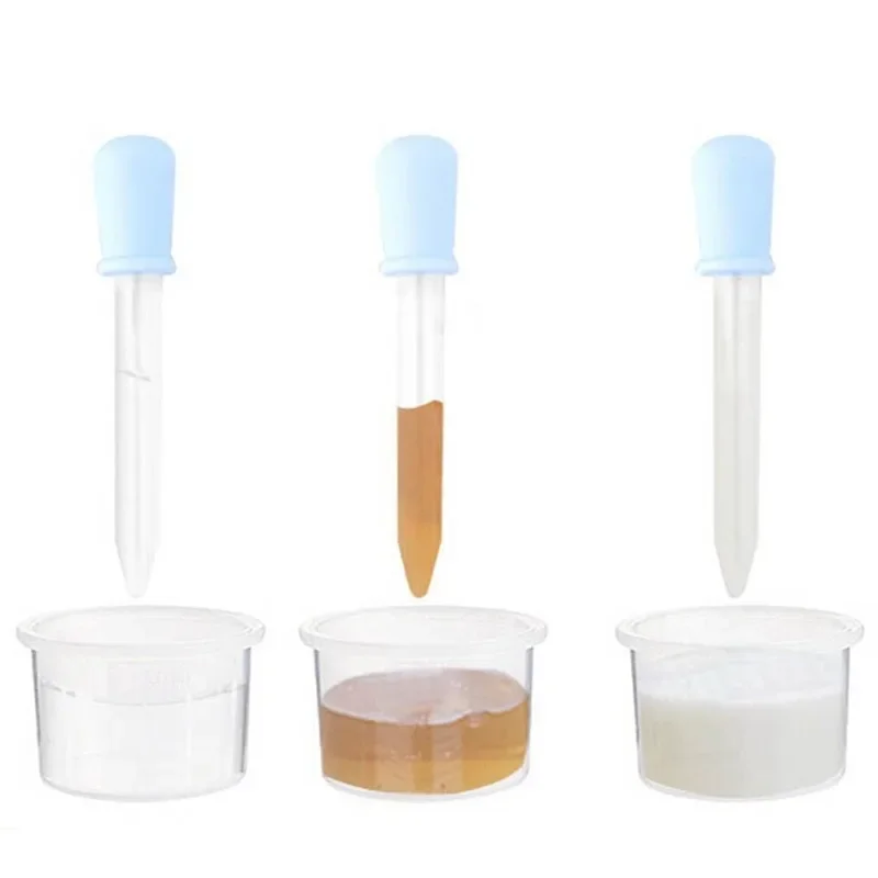 5ML Child Baby Dropper Medicine Feeder Child Medicine Device  Silicone Pipette Liquid Food Dropper Plastic Infant Utensils