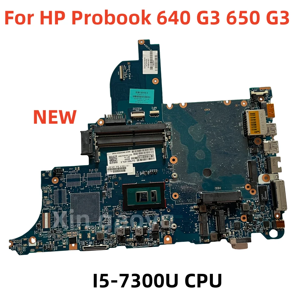 Original For HP Probook 640 G3 650 G3 Laptop Motherboard 916834-601 916834-001 With I5-7300U CPU 6050A2860101-MB Test perfectly