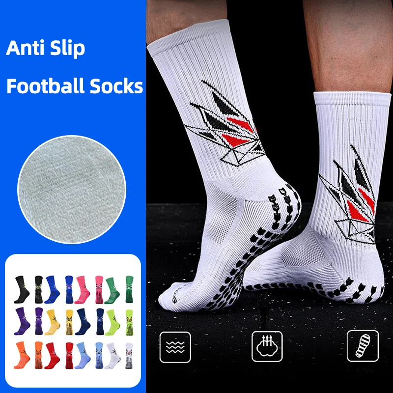 

Non Slip Football Socks Adults Men Women Arrow Shaped Silicone Anti Slip Soccer Socks Sport Baseball Rugby Basketball Grip Sock