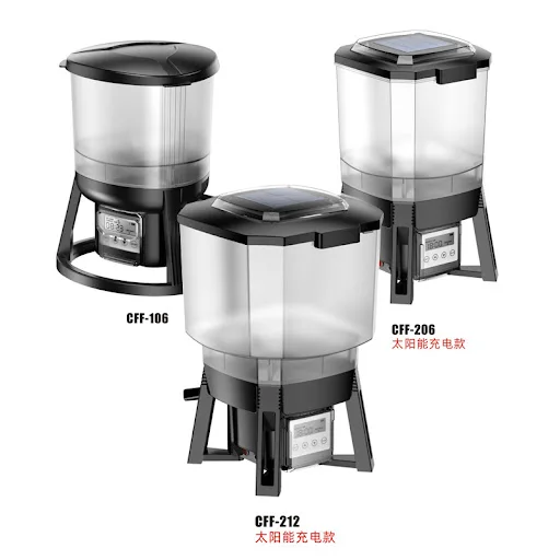

Solar Automatic Fish Feeder CFF-212 For Aquarium Outdoor Aquaculture Farm Fish Tank Pond Timer Feeding Tools