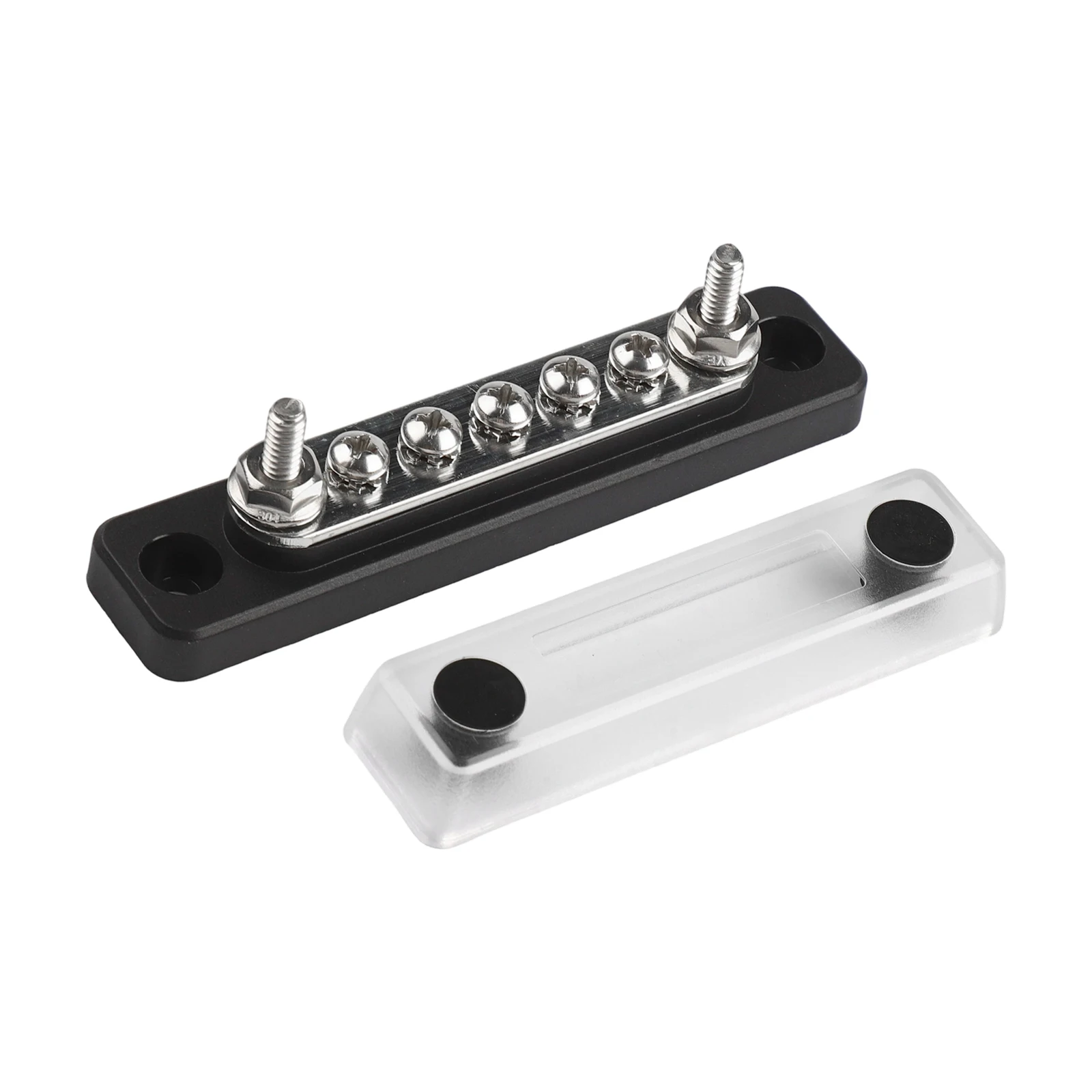 Enhanced Safety Features in a 100A DC Busbars Distribution Block Kit with For M8 Connectors for User Protection