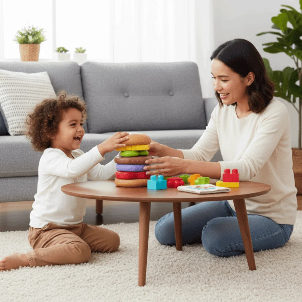 Fine Motor Skill Stacking Burger Stacking Sorting Matching Game Montessori Sorting Game Play Food Pretend Play Food Set For