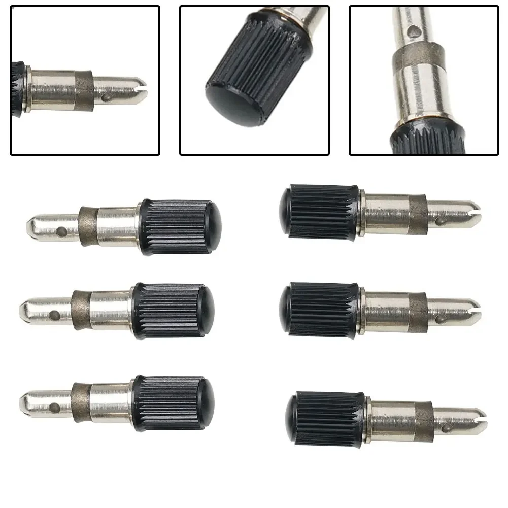 4/6pcs Bicycle Valve Core Protable Duable Valves Insert Springless Flash Valve With Dust Cap For Alligator Bike Valve Parts