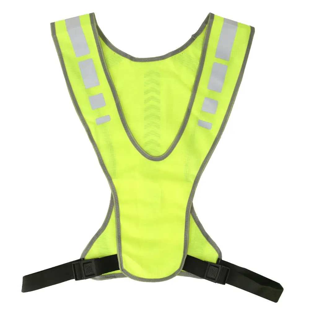 

High Visibility Reflective Cycling Vest - Adjustable Night Running Waistcoat for Outdoor Sports