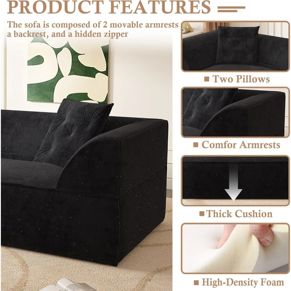 أريكة سرير قابلة للتحويل لغرفة المعيشة، أرائك بدون عظم، أريكة أرضية من إسفنج الذاكرة المضغوطة، أريكة سهلة الإعداد في صندوق، سوب العمود الفقري #5