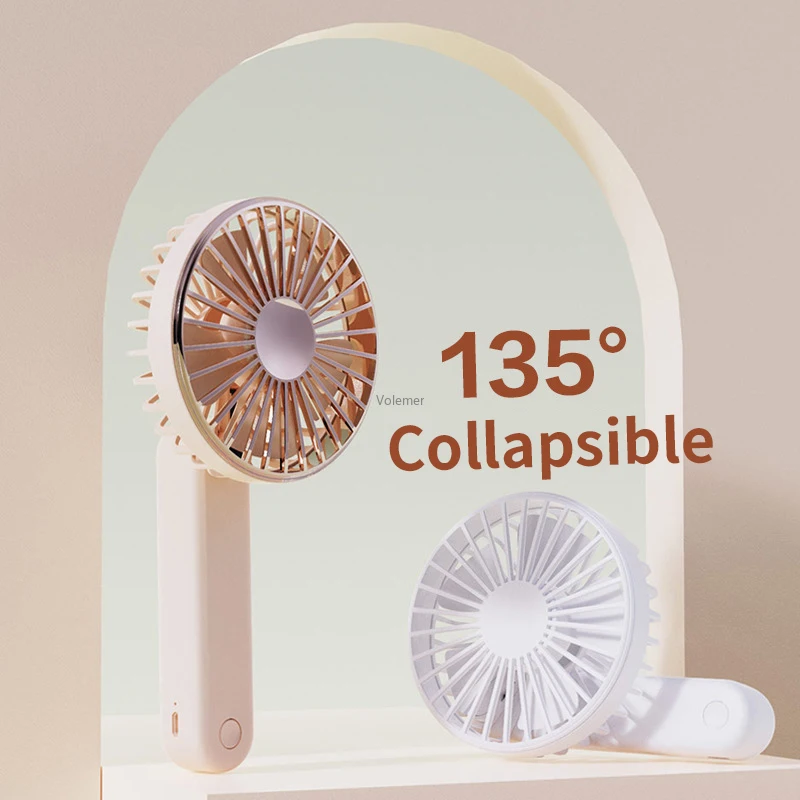 Youpin مروحة USB صغيرة المحمولة لمحبي الأجهزة المحمولة القابلة لإعادة الشحن سطح المكتب مبرد الهواء في الهواء الطلق السفر أضعاف مراوح اليد