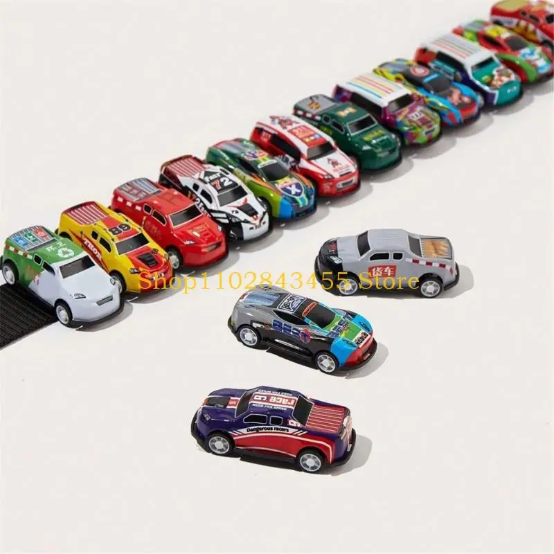 49MC Casual Styling Decorative Waist Belt with Colorful Car Embellishments, Black Strap and Metal Pin Closure for Daily Wear