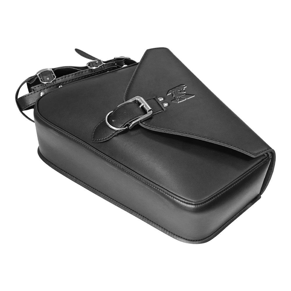 Motorcycle Universal Fork Bag PU Leather Saddlebags Storage Tool Bag Pouch Waterproof for Harley Sportster Softail Honda Yamaha