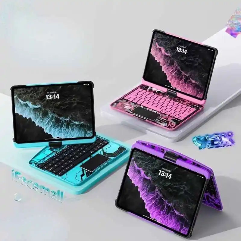 

Новинка для Ipad Wonderful Control Keyboard Cyber применяется в наличии, чехол для планшета Pro 11/13 дюймов, бесшумный чехол 10-го поколения, подарок на 360 градусов