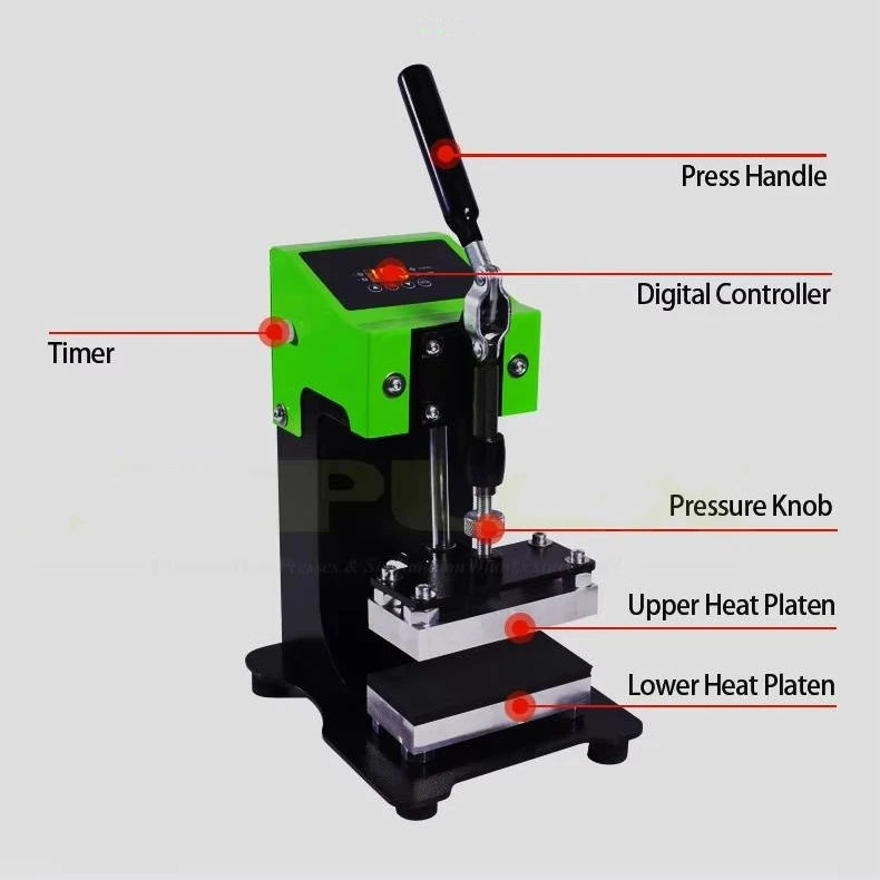 

AP1903 0-1Ton Manual Label Powder Transfer Heat Press Machine Double Press Extractor