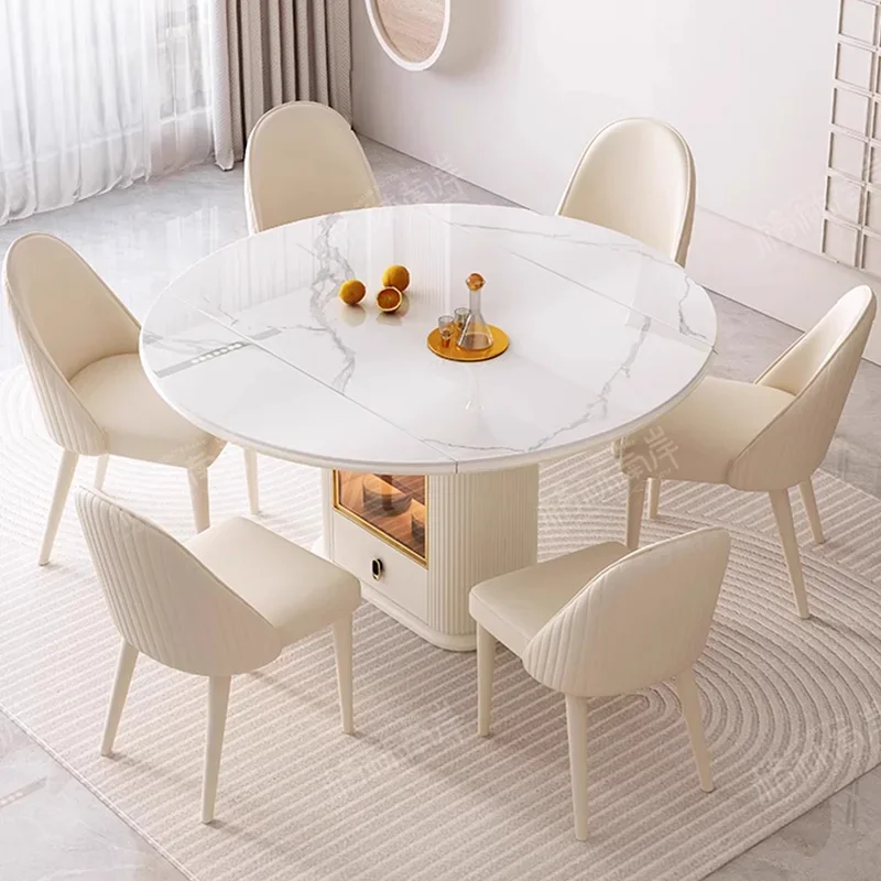 Luxury Modern Dining Table Organizer Storage Design Multifunctional Dining Table Nordic Minimalist Mesas De Comedor Furniture