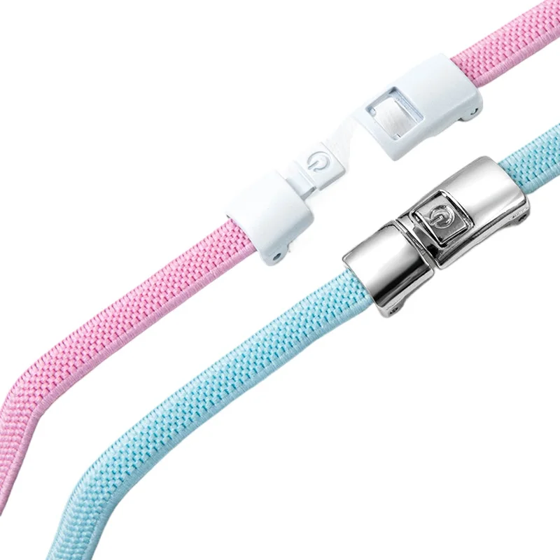 Expandable Tieless Elastic Flat Shoestrings One Size Fits  Kids Sneakers Durable Soft Easy Install Shoe Laces For Daily Spo