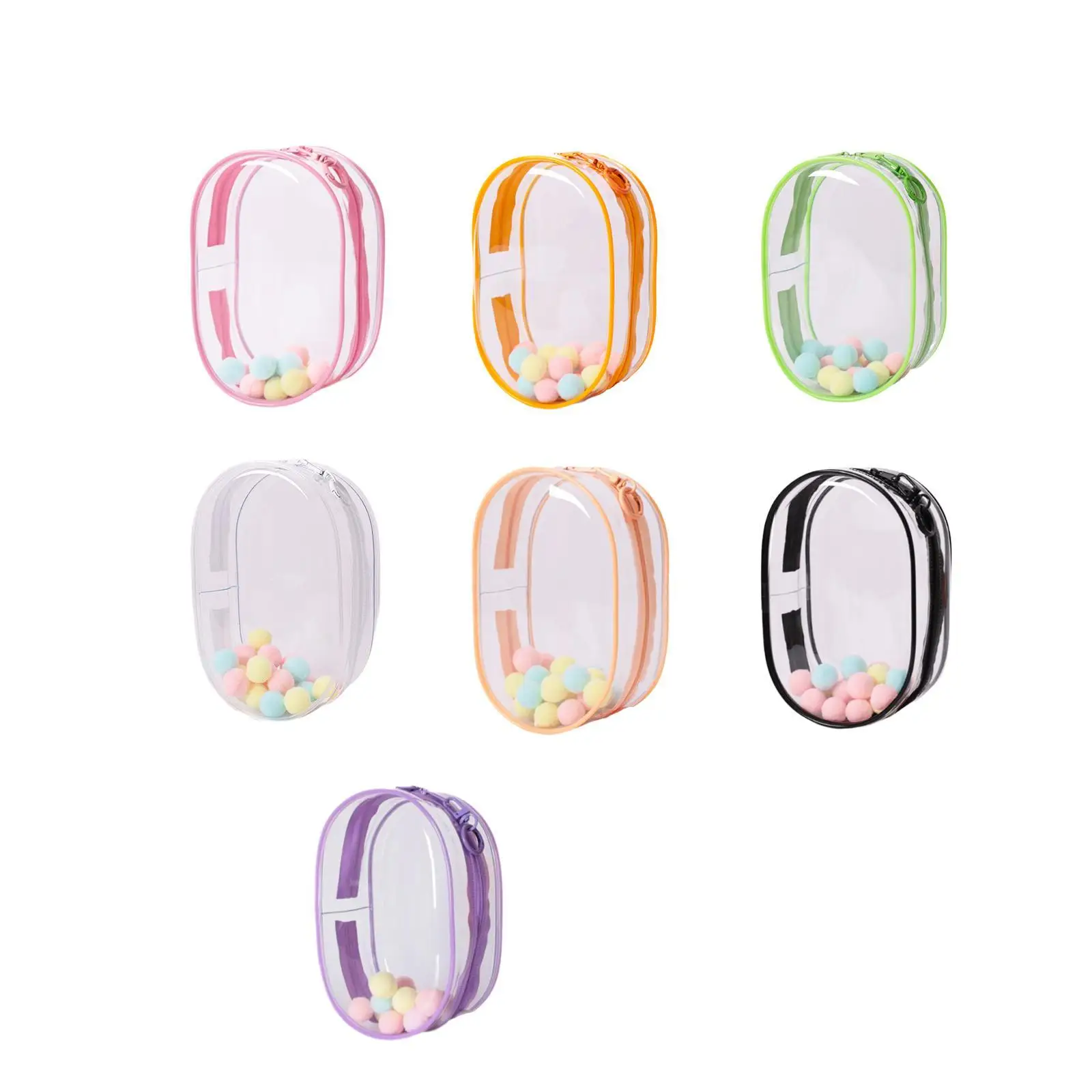 Clear Figure Display Bag Organizer Transparant Tiny Doll Pouch Draagbare kleine pop opbergtas voor mini-figuurpopverzamelaars