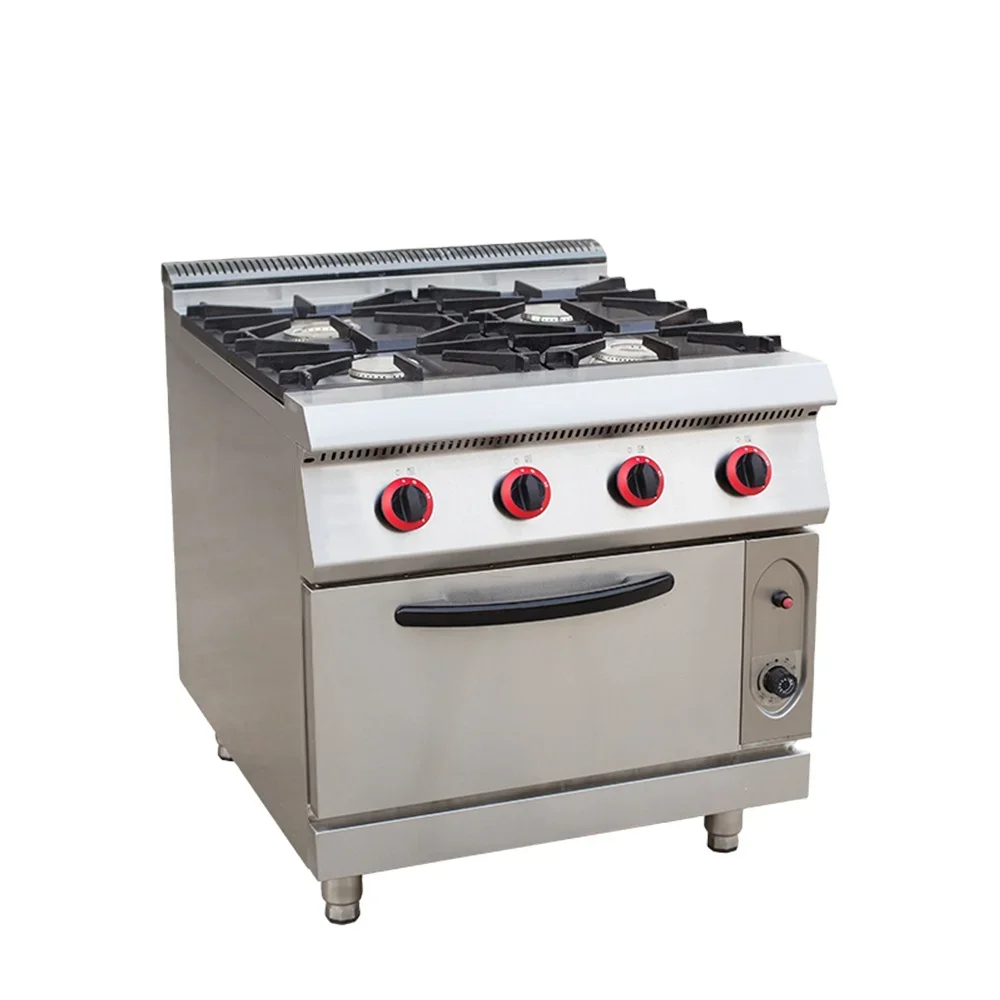 

Multifunctional Stainless Steel Gas Cooking Stove Combination Oven Range With 4 Burners