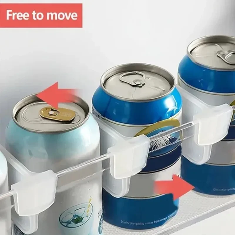 Partition Refrigerator Storage Organizer Side Door Divider Clips for Kitchen Bottle Rack Assortment