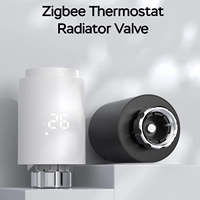 Tuya ZigBee Smart Thermostat Radiator Actuator TRV Thermostatic Valve Controller Works With Alexa Google Home Alice