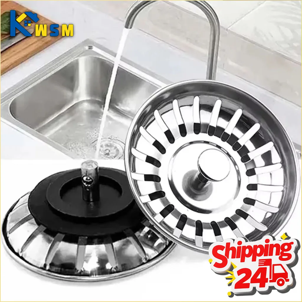 

80MM Kitchen Sink Strainer Basket Old Style Drain Cover Replacement Filter Mesh Stopper for Food Waste Sink Accessories
