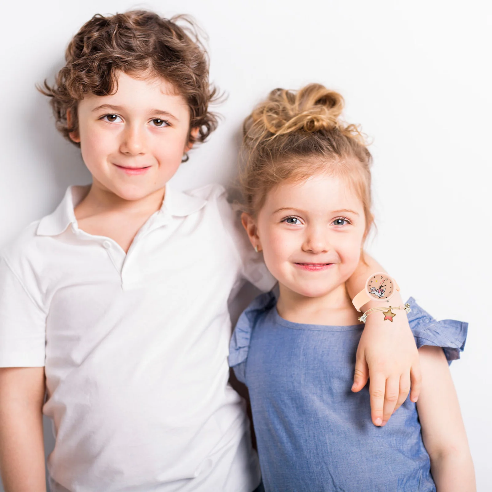 مجموعة واحدة من ساعات كارتون يونيكورن للأطفال، حزام كوارتز ممتع قابل للتعديل للأطفال، تعليم إدارة الوقت، هدية مثالية للعطلات #2