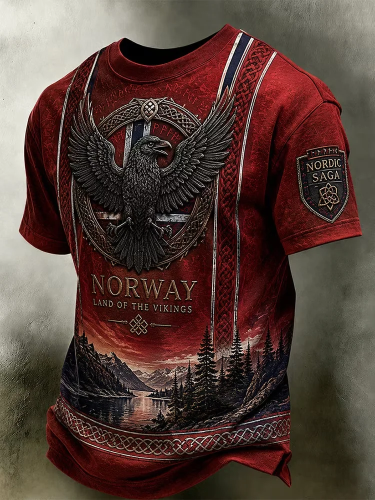 2027 Norwegian Fans Football Training T-Shirt - 3D Print - Fashionable, Comfortable and Breathable - Family Clothing