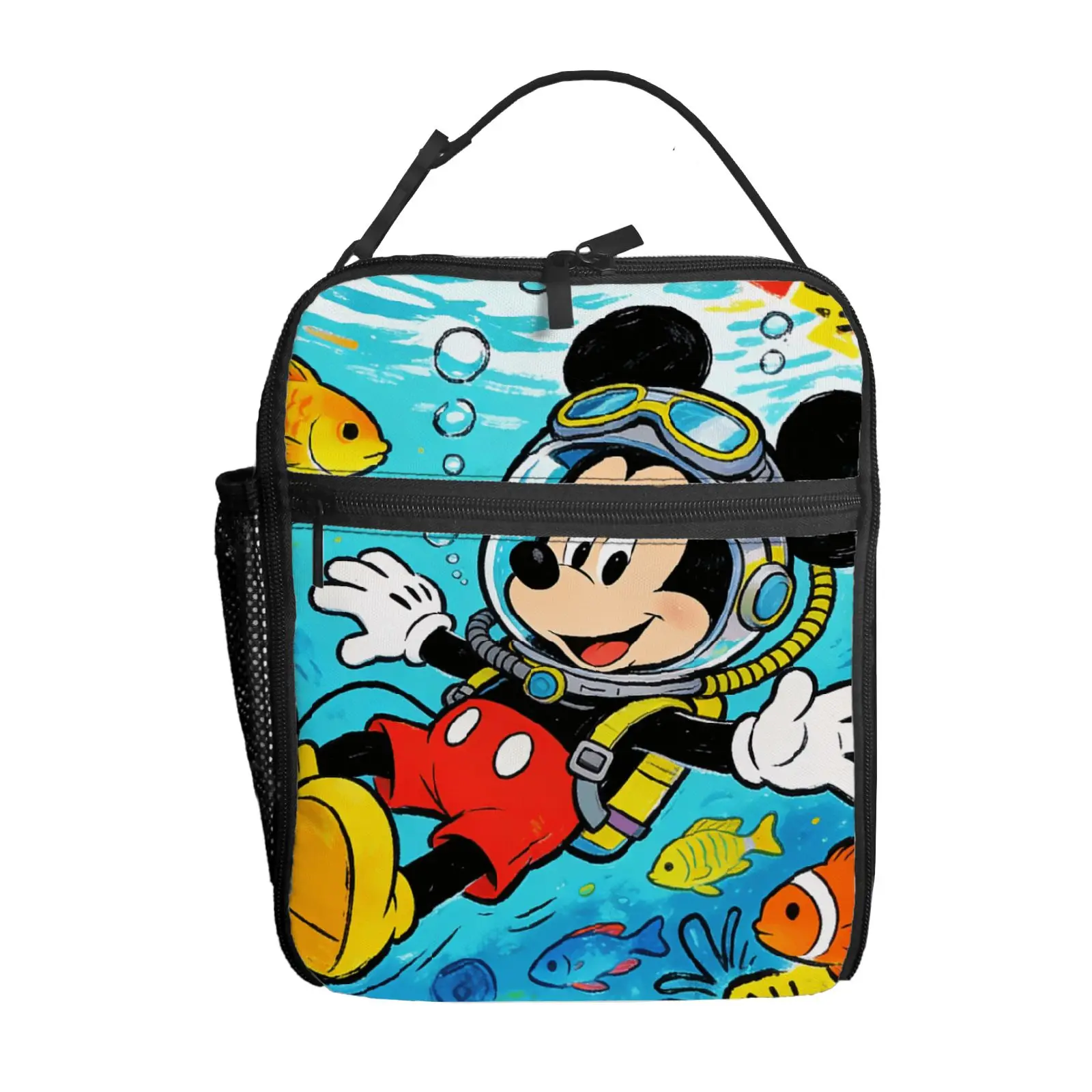 

1pc Mickey Mouse Lunch Bag Handbag High-Quality Cute Casual Party Picnic School Gift for Daily Use