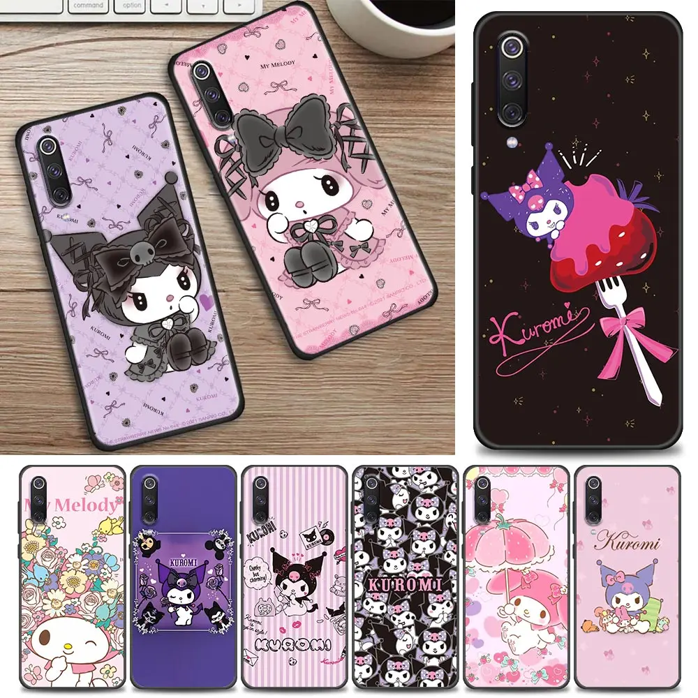 Cute My Melody Kuromi Phone Case For Xiaomi Mi 8 9T 10 Lite Mi10T Note10 Pro Cover For Mi9T Mi9Lite Cases Soft TPU Coque Fundas