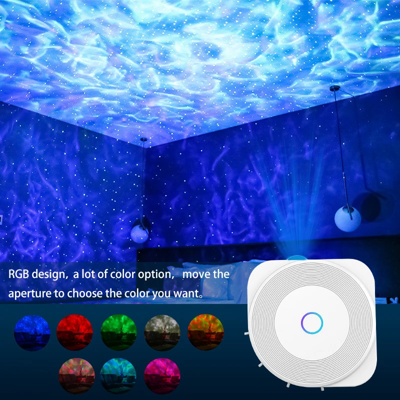 New upgraded Smart Star Projecter Wireless Tuya APP Control With Music Rhythm Sycn Nebula Projector Voice Control Via Alexa