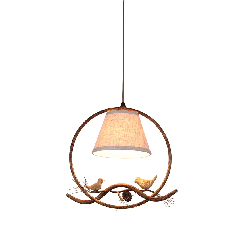 

Iron resin bird single head chandelier cafe bar restaurant aisle bar chandelier