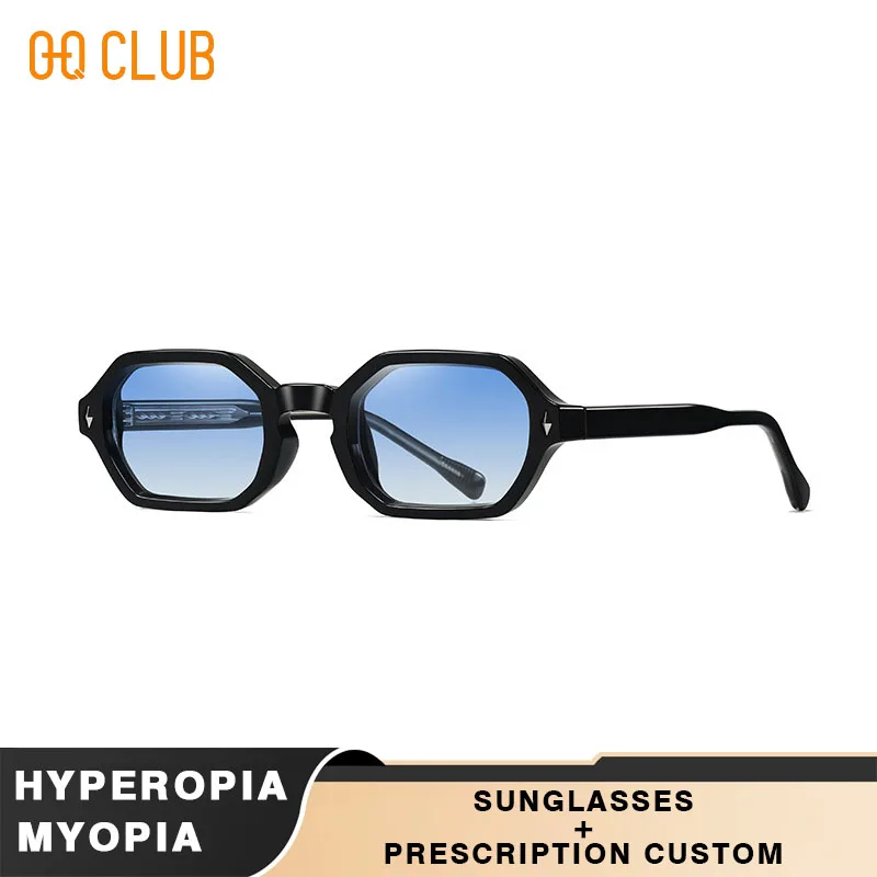 

O-Q CLUB Designer Luxury Sunglasses Brands Vintage Eye Glasses for Man Sunglass Hexagon Small Frame Women Men Eyewear Steampunk