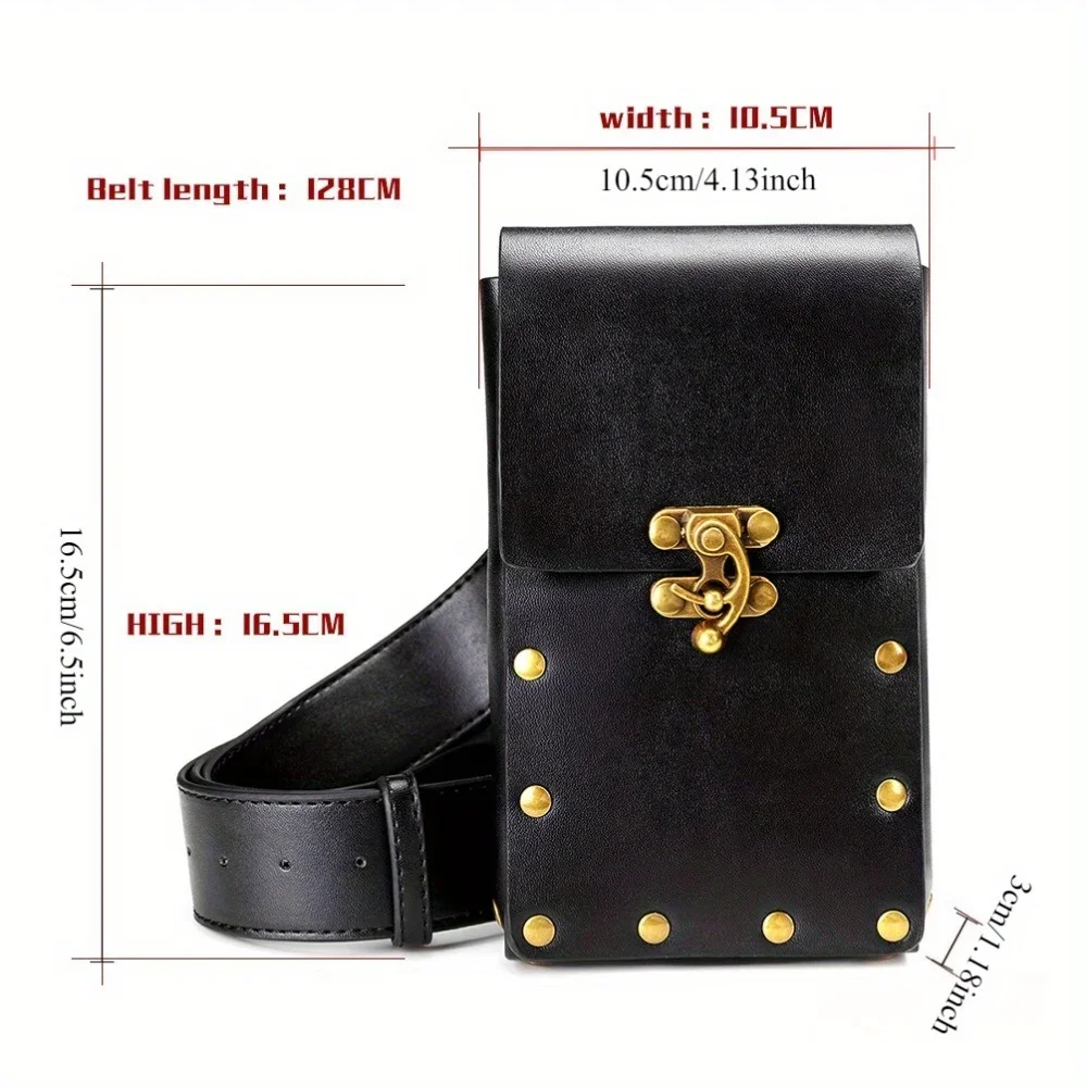 2025 New Women's Bags: European and American Retro - style Outdoor Mobile Phone Sports Pack