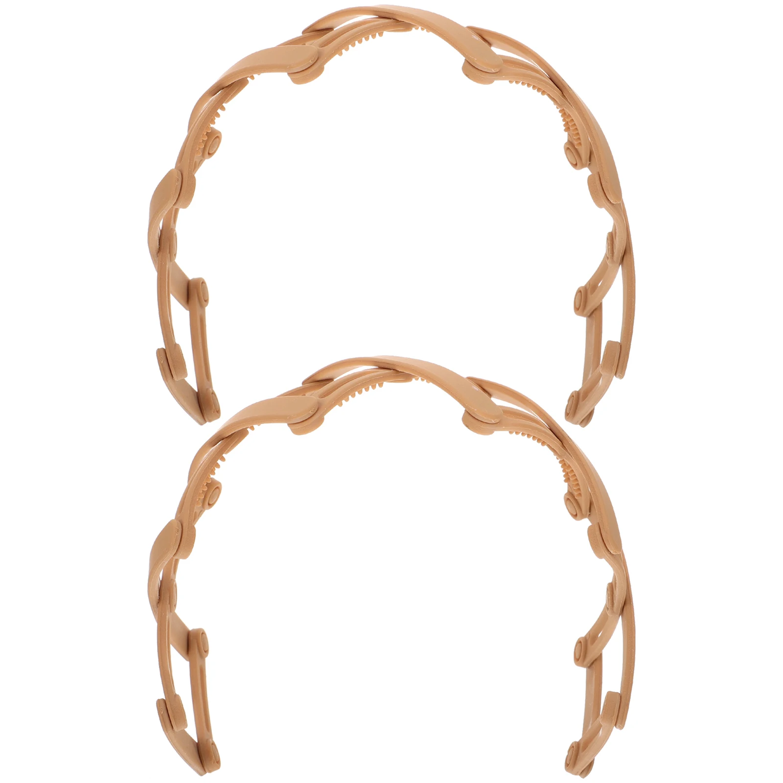 

2Pcs Folding Anti-Slip Headband Strong Plastic Teethed Hairband Retractable Portable Hair Jewelry for Long Time Wear Comfortable